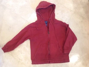 GAP CHILDS  SWEATSHIRT  HOODIE BURGUNDY SIZE LARGE  YOUTH 100% COTTON EUC - Picture 1 of 2
