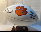 Danny Ford 1981 Nat Champs Signé Clemson Tigers Grande Taille Logo Football JSA