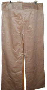 Vintage Pants Y2K wide leg HEART SOUL Jrs 13 tan corduroy TROUSERS Boho 34 x 32 - Picture 1 of 4