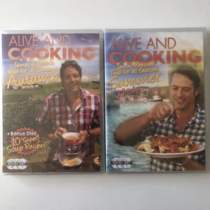 Alive and Cooking James Reeson’s Food For All Seasons DVD Vol 1-2 Australian R0 - Picture 1 of 2