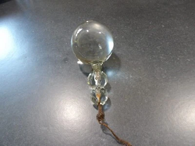 BOULE PAMPILLES CRISTAL de lustre ancien XIXe XXe - Photo 1/4