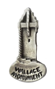 Insignia alfiler de peltre Wallace Monumento Stirling Escocia - Imagen 1 de 3