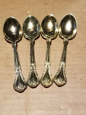 Godinger GRAND MASTER Placa Electro Oro - Cucharaditas ~ Juego de 4 - 5 3/4" Foto 1 de 3