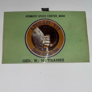 NASA Apollo XII 12 Credentials Kennedy Space 1970 #148 Original Viewing Pass - Bild 1 von 5