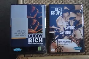 Buddy Rich, Gene Krupa DVDs, Two (2) DVD Lot, New - Picture 1 of 2