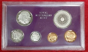 ESCASO JUEGO DE PRUEBA AUSTRALIA 1977 DE 6 MONEDAS CON CARCASA CON CERTIFICADO MED114 - Imagen 1 de 5