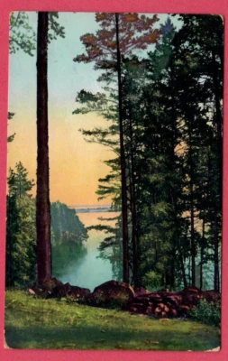 LATVIA USED RIGA 1924 POSTCARD 1419 - Image 1 of 2