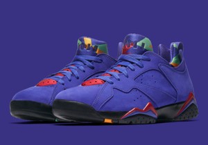 retro 7 purple