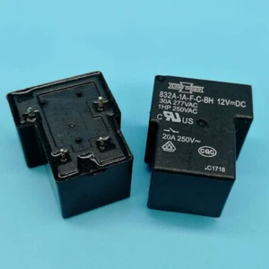 SONG CHUAN 832A-1A-F-C-BH 12VDC Power Relay 4Pin 30A 277VAC - Picture 1 of 1