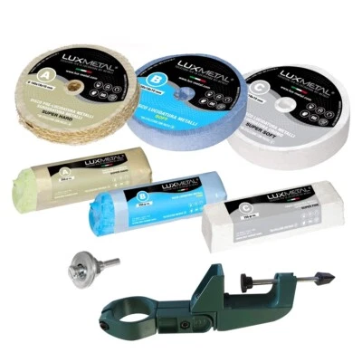 Kit lucidatura metalli per lucidare cromatura alluminio bici bicicletta telaio  - Immagine 1 di 4