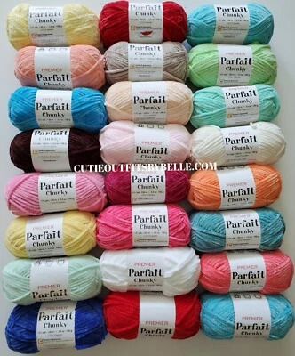 Premier PARFAIT CHUNKY Yarn 3.5oz 131 yds Choose color - Image 1 of 4