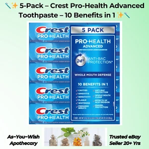 Crest Pro-Health Zahnpasta 5,9 oz 5er-Pack Aufhellung Zahnfleisch Schmelz Plaque Anti-Bac - Bild 1 von 6