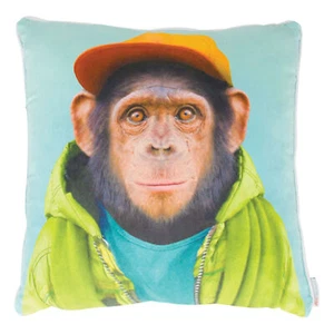 ANNABEL TRENDS ZOO PORTRAIT CHIMP FILLED SOFT CUSHION 45x45cm **FREE DELIVERY** - Bild 1 von 1