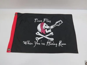 12 X 18+1/2 CANVAS PIRATE FLAG YACHT CLUB SAILBOAT SHIP BOAT SIGNAL (C2.5180C) - Picture 1 of 6