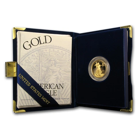 1996-W 1/4 oz Proof Gold American Eagle (w/Box & COA) - SKU #4919 Cover