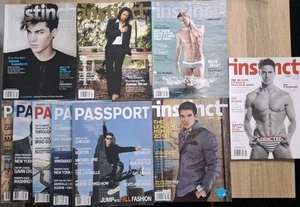 10 Instinct & Passport magazines – LGBTQI+ magazines – Adam Lambert, Jason Mraz - Picture 1 of 12
