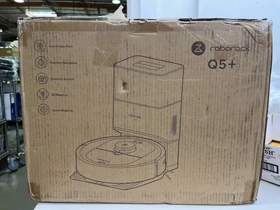 Roborock Q5+ Robotic Vacuum Cleaner with Self-Empty Dock - Image 1 of 4