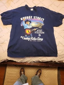 George Strait Shirt Gr. XL The Cowboy Rides Away Final Show Konzert AT&T - Bild 1 von 5