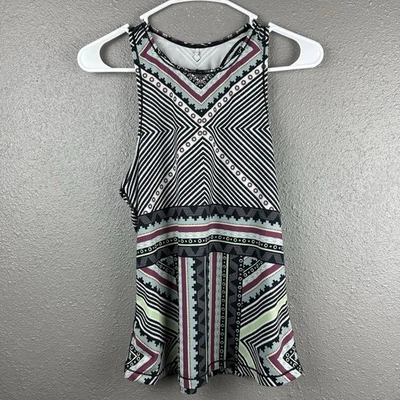 PrAna Boost Aztec Printed Tank Top Women's Sleeveless Racerback Size Small - Image 1 of 4