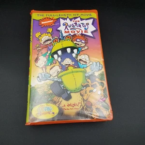 The Rugrats Movie VHS 1998 Nickelodeon Orange Tape Clamshell - Picture 1 of 3