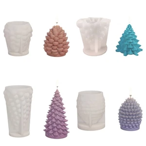 Christmas Tree Pinecones Silicone Molds for Handmade Fondant Molds - Picture 1 of 12