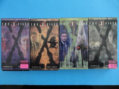 THE X FILES - 4 VHS TAPES - VARIOUS EPISODES - GILLIAN ANDERSON DAVID DUCHOVNY - Image 1 of 4