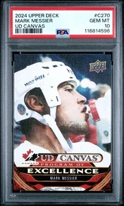 2024-25 Upper Deck Mark Messier Program of Excellence Canvas PSA 10 Canada - Picture 1 of 2