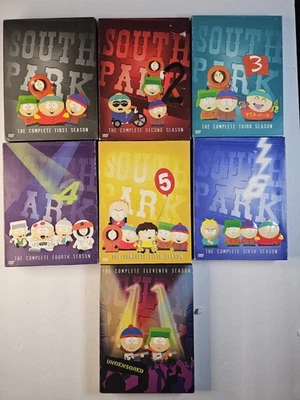 South Park Seasons 1-6 And 11 DVD Lot Of 7 Cartman Comedy Central Foto 1 de 4