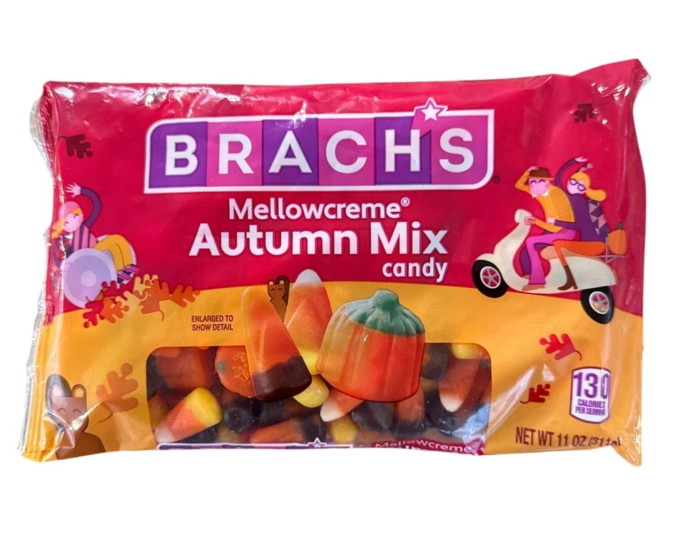 55oz 5 Bags Brach's Autumn Mix Mellowcreme Candy Corn Pumpkins Harvest Exp Feb21