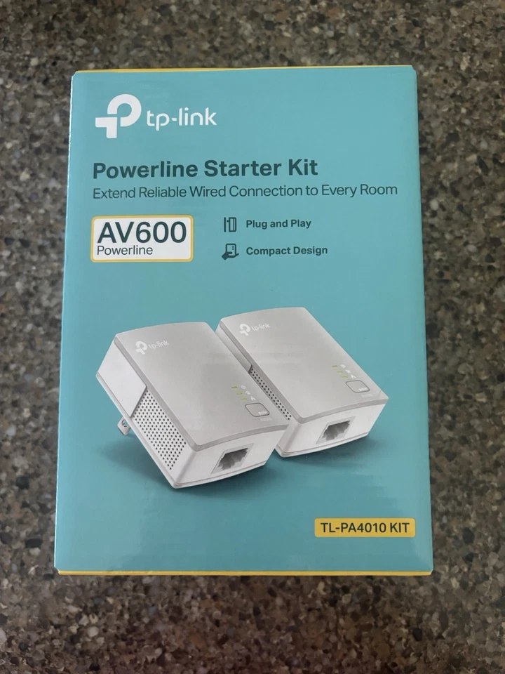 Kit TL-PA4010 AV600 Powerline Starter Kit TP-Link Wifi Extender Foto 1 de 1
