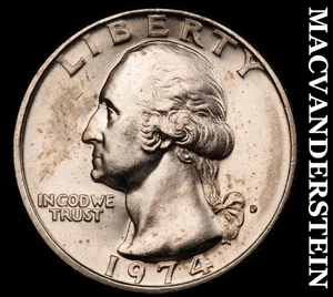 1974-D Washington Quarter - Choice Gem Brilliant Uncirculated No Reserve #F665 - Bild 1 von 2