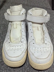 Nike Air Force 1 Mid Triple White Mens size 8 - Picture 1 of 10