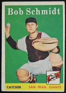 1958 Topps #468 Bob Schmidt San Francisco Giants RC Rookie - VG - Picture 1 of 2