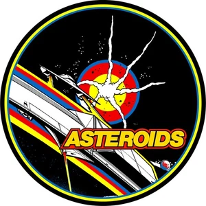 Taburete de bar Asteroids Arcade “solo calcomanía” laminado de policarbonato resistente a arañazos - Imagen 1 de 2