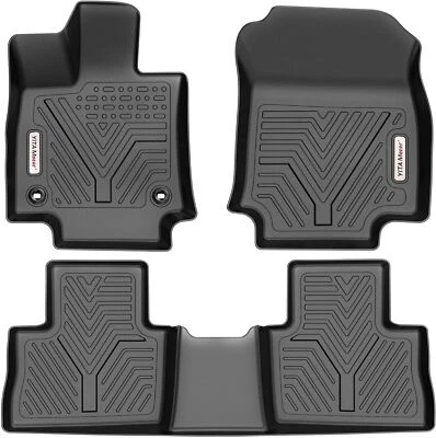 Juegos completos de 3 alfombrillas para todo tipo de clima para Toyota RAV4 2019-2024 delanteras medias traseras Foto 1 de 4