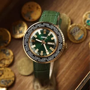 Raro reloj de pulsera mecánico vintage soviético Raketa City años 80 para hombre - Imagen 1 de 4