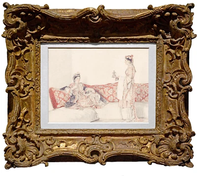 Jean-Étienne Liotard Antiguo Maestro Dibujo Francés Turco Otomano Inglés Suizo Foto 1 de 4