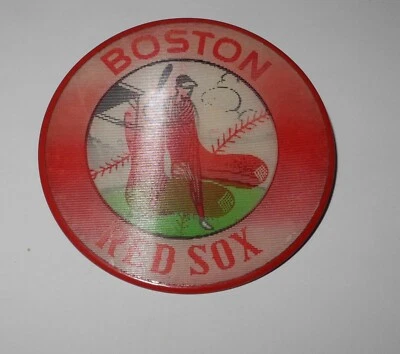 1958 Boston Red Sox béisbol Fenway recuerdo movimiento mágico parpadeo pin botón Foto 1 de 4