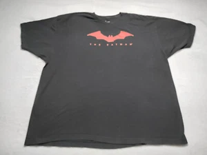The Batman Movie T-Shirt 3XL Black Red Bat Logo DC Comics Official 2022 Promo - Picture 1 of 5