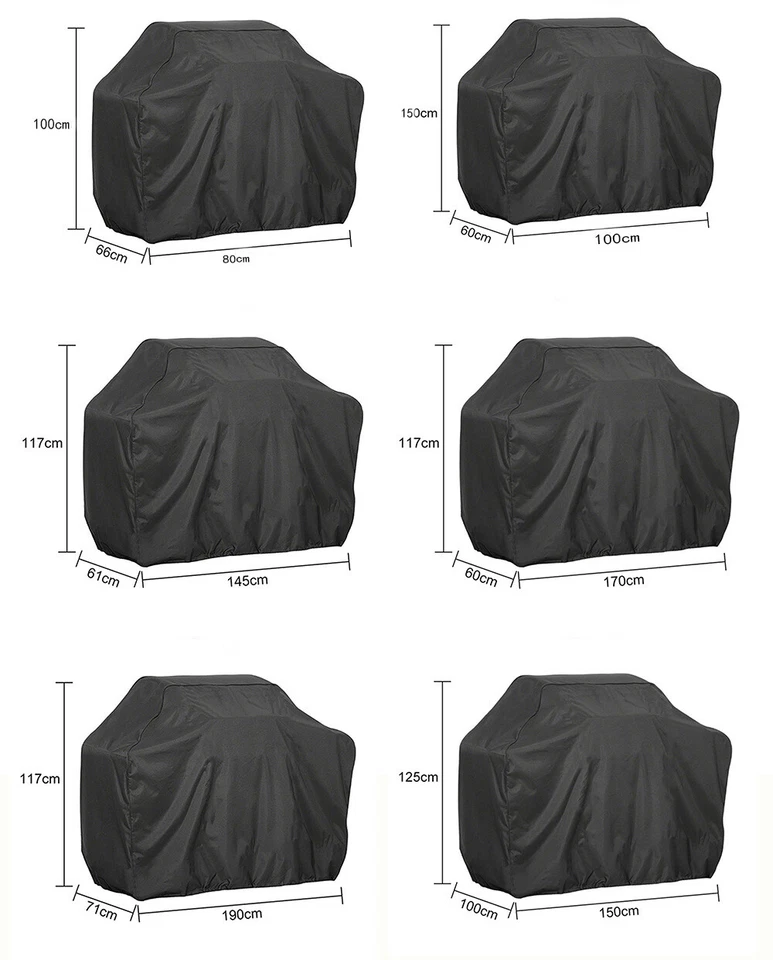 Garden BBQ Gas Grill Cover Barbecue Waterproof Outdoor Heavy Duty UV Protection - Image 1 of 4