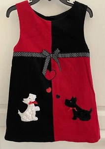 Girls Size 4 Rare Editions Cute Scotty Dog Jumper In Excellent Used Condition - Picture 1 of 4