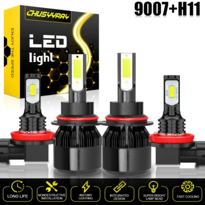 Faros antiniebla LED altos y bajos 6000K para Mitsubishi Mirage G4 2017-2018 Foto 1 de 4