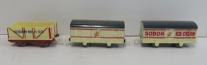 Thomas & Friends TrackMaster SODOR ICE CREAM FACTORY TRAINS SET OF 3 ALL WORKING - Picture 1 of 11