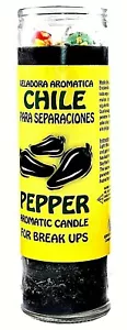CANDLE COCKTAIL VELADORA CHILE PEPPER BLACK/ NEGRO AROMATICA - Picture 1 of 1