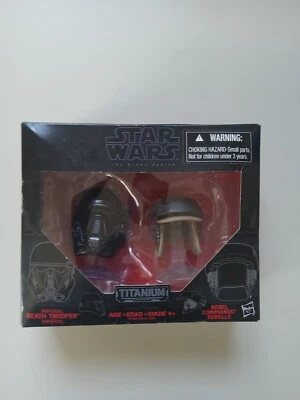 Star Wars Black Titanium Series - Comando Rebelde y Cascos de Soldado de la Muerte Sellados Foto 1 de 4