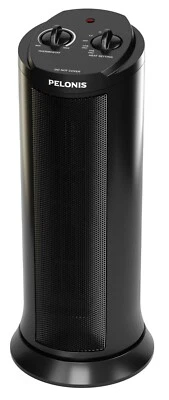 Pelonis NTH15-17L: 17" 1500W Ceramic Tower Space Heater - Black - Image 1 of 2