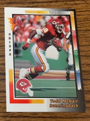 1992 Wild Card # 318 Todd McNair - Kansas City Chiefs - Image 1 of 2