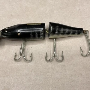 Vintage Creek Chub Jointed Pikie 3033 Black Scale 7” Fishing Lure - Picture 1 of 3