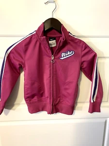 Nike Pink Zip Up Jacket Girls Size 6 - Picture 1 of 5