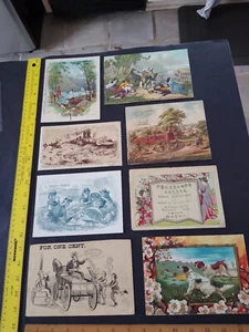 8 Oversize Trade Card Lot - Picture 1 of 2